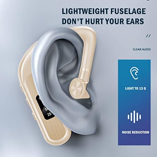 546633 אוזניות Bluetooth אוזניות אלחוטיות v5 0 15 שעות אוזניות אולטרה -אורגניות תצוגה דיגיטלית באוזניים