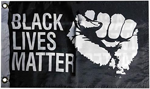 סיטונאות אמריקאית סופרסטור שחור שחור חומר אגרוף שחור דו צדדי 100D ארוג פולי ניילון 12 x18 דגל