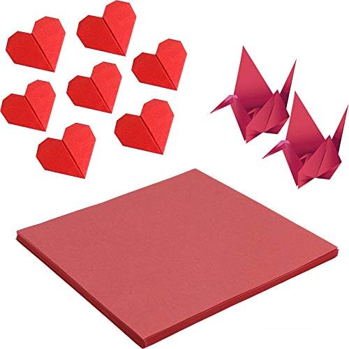 50 יחידות אפרסק אדום לבבות אוריגמי נייר אוריגמי נייר