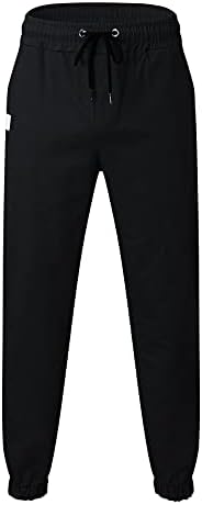 מכנסי טרנינג XXBR לגברים, משקל קל משקל מותניים אלסטיים רופפים אימון ספורט אופנה ספורט מכנסי רץ מזדמנים
