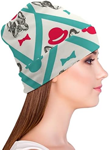 באיקוטואן צרפתית בולדוג אדון הדפסת כפת כובעי גברים נשים עם עיצובים גולגולת כובע