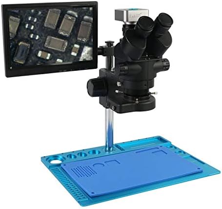 36 מגה פיקסל 2 ק מ מצלמת וידאו 7-45 פקס סימול-מוקד מיקרוסקופ סטריאו טרינוקולרי תחזוקת שולחן עבודה לתיקון