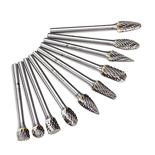 BHA Tungsten Carbide Burr Die Dear Tool Tool Stit Set for Instraving and Decision Decision, חתוך כפול