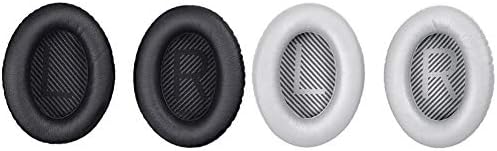 Bose QuiteComfort 35 אוזניות ערכת כרית אוזניים, צרור שחור שקט -פורט 35 אוזניות ערכת כרית אוזניים, כסף
