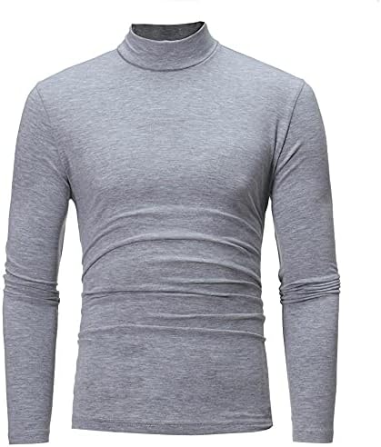 חולצת טריקו של צוואר גולף גברים סוודר שרוול ארוך סוודר צוואר גבוה צוואר צוואר צוואר צווארון