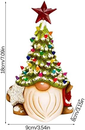 עץ חג המולד של גנום שולחן חג המולד עץ חג המולד מלאכת שרף מלאכת שרף קישוטי בית חמודים לשולחן השולחן השולחן שרף