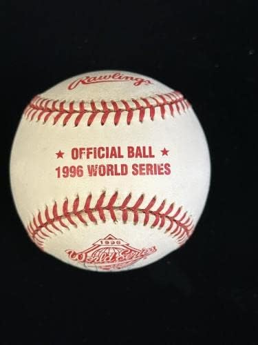 Wade Boggs Hof Ny Yankees חתום רשמי 1996 בייסבול סדרה עולמית עם הולוגרמה - כדורי בייסבול עם חתימה