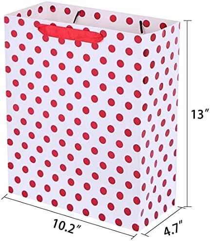 סאנקולור 4 מארז שקיות מתנה גדולות עם נייר טישו ליום האהבה, יום הולדת, יום האב, האם ועוד