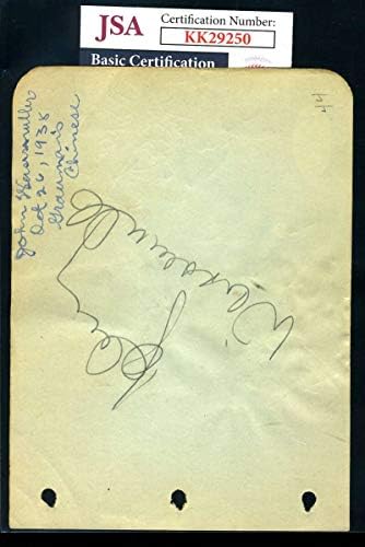 ג ' וני וייסמולר, מייבל טוד, חתם על חתימת דף האלבום