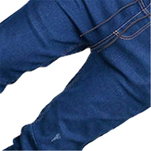 מג'ינס מכפתור לגברים של אנגונוול, מכנסיים מכפתורים לגברים, מכנסיים נמתחים בצבע אחיד, מכנסיים נמתחים