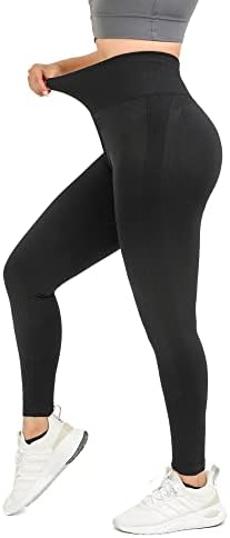 טורבופיט חלק חלקה של חותלות הרמת קת לנשים אימון מותן גבוה מכנסי יוגה מכנסי יוגה בקרת בטן טייץ אתלטי