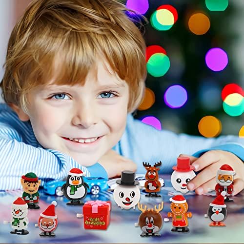 CCINEE 12 חבילות לחג המולד מסלול צעצועים מגוונים שעון שעון גרביים למסיבת חג מולד למסיבת חג המולד Goody