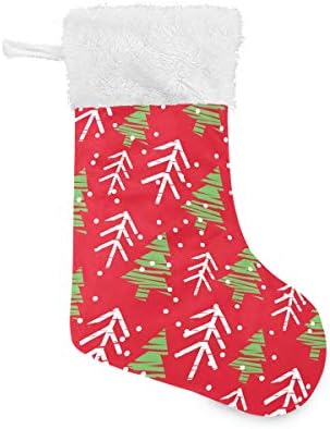 PIMILAGU לחג המולד עץ ירוק גרבי חג המולד 1 חבילה 17.7 , גרביים תלויים לקישוט חג המולד