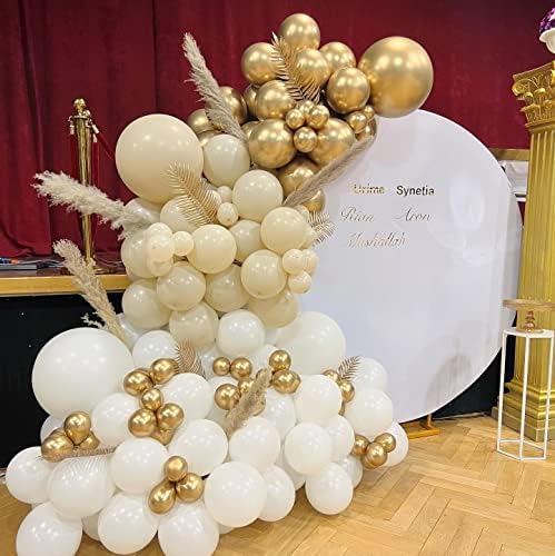 קישוטי סיום כיתה של 2023-4 יח 'קופסאות בלוני סיום זהב לבן עם אורות, קישוטים למסיבת סיום 2023 ללימודי
