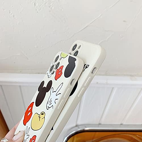מארז טלפון עכבר אדום עכבר אדום של Huaforcity מיועד למארז הכיסוי של אייפון 11, סיליקון TPU אנטי-טיפה