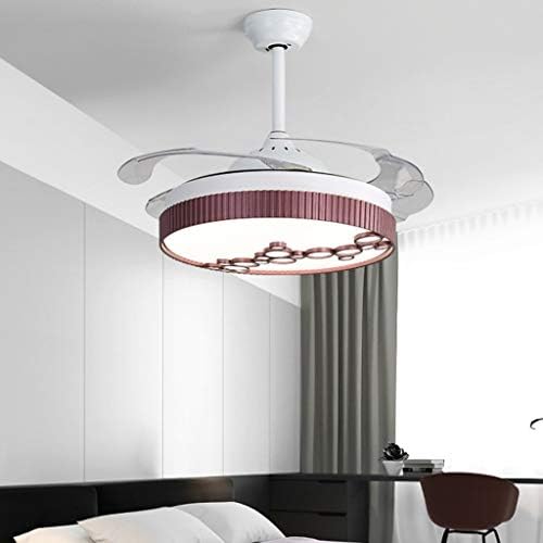 מאווררי תקרה של Cutyz עם מנורות, מאוורר תקרה מודרני שלט רחוק להבים נשלפים למסעדת חדר שינה בסלון, אור