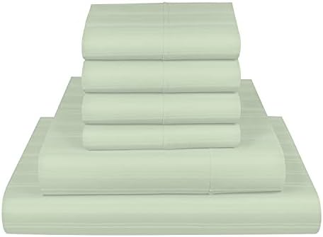 פישר ווסט ניו יורק מנהטן, סדינים למיטה בגודל קינג קינג, 1000 גיליונות מיטה TC עם כיסויי כריות לעיצוב