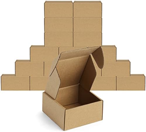 פמגיק 50 מארז 4 על 4 על 2 קופסאות משלוח קטנות - קופסאות מיילר קרטון גלי חום לעסקים קטנים, קופסאות דיוור לאריזה,