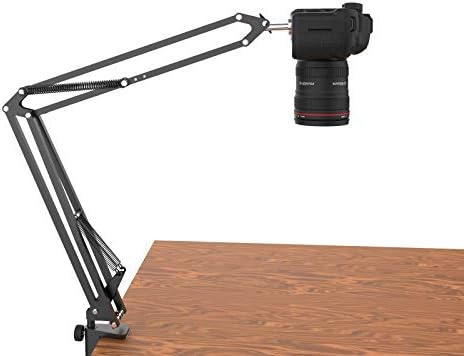 תקורה חצובה עבור מצלמות DSLR, חובה כבדה המצלמה השולחן הר לעמוד עם גמישות לבטא בום היד, מחזיק מצלמה השולחן