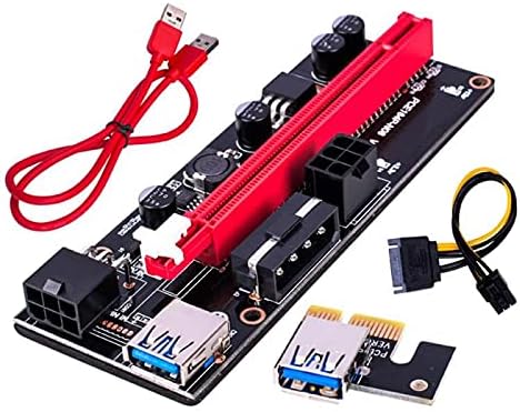 מחברים ver 009S USB 3.0 PCI -E RISER כרטיס 60 סמ ver 009S אקספרס 1x 4x 8x 16x מארח מתאם מתאם SATA 15PIN