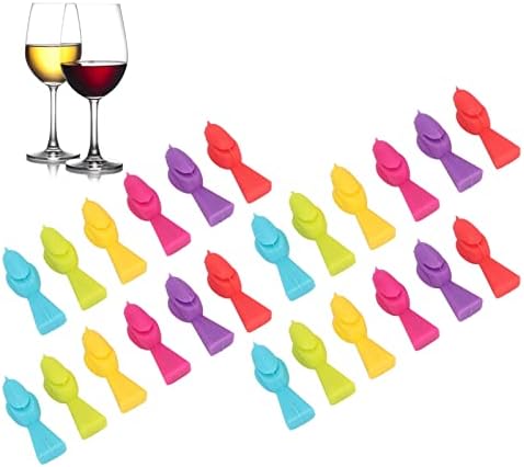 קאופארט הוסף כיף למשקאות שלך עם 4 סטים של תוויות כוסות יין בצורת ציפור לשימוש חוזר-מזהי זכוכית שתייה מושלמים