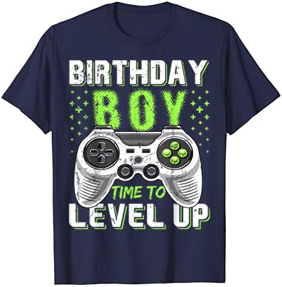 יום הולדת ילד זמן לרמה וידאו משחק מתנת יום הולדת בני חולצה
