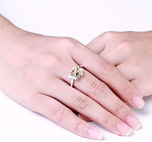 תכסיס פיילין נשים של 925 סטרלינג כסף מלא כחול ספיר חתונת אירוסין טבעת מתנה