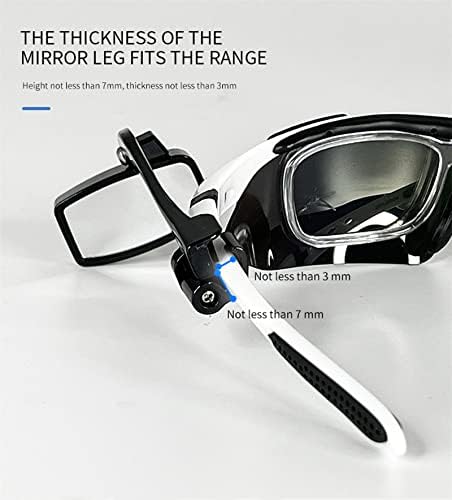 משקפי אופניים מראה אחורית 360 תואר מתכוונן קל משקל זווית רחבה משקפיים מסתובבים אופני מראה 1 חתיכה