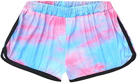 TTAO עניבת נשים צבע קיץ חוף חוף מכנסיים קצרים חמים מריצים מכנסיים אתלטים אימון כושר אימון יוגה יוגה