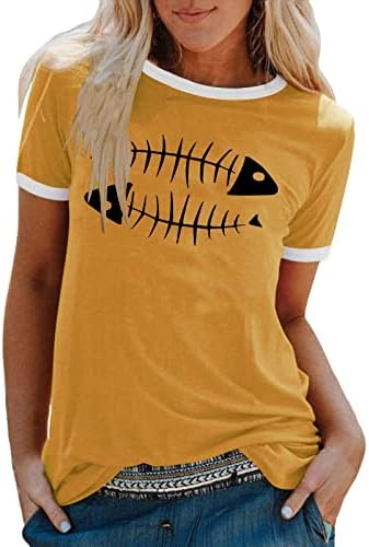 גדול טי חולצה נשים קיץ מקרית או צוואר יצירתי אדרה הדפסה קצר שרוול יסודות ארוך שרוול חולצה