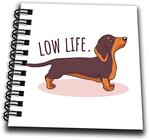 3drose 3drose - Rosette - Dog Hooman - Dachshund Low Life - ספרי רישום