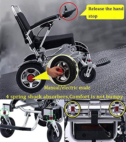 חיצוני נוח נייד כיסא גלגלים תזוזה מכונות מתקפל קל משקל חשמלי קומפקטי פונקציה כפולה חיצוני נוח
