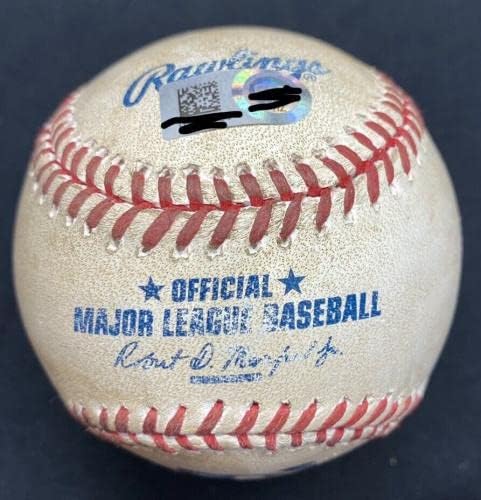 משחק טראוט מייק השתמש בלהיט קריירה חתום 698 Baseball MLB Holo Angels - משחק בייסבול משומש