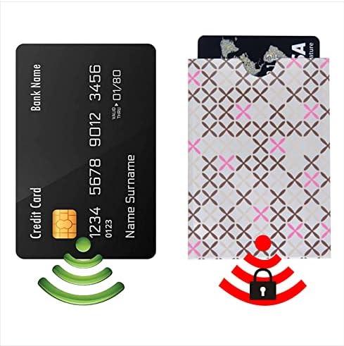 סט גרפוניקס של 8 שרוולי כרטיסי אשראי / 8 שרוולי חסימת כרטיסי אשראי / הגנה מפני גניבת זהות מחזיקי מגן מאובטחים