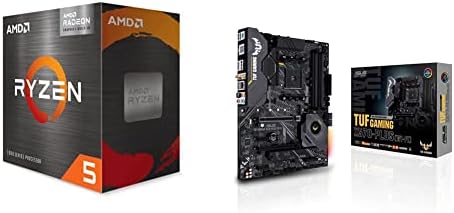 AMD RYZEN 5 5600G 6 ליבות 12-TARED מעבד שולחן עבודה לא נעול & ASUS ROG Crosshair VIII גיבור כהה AMD AM4 X570S