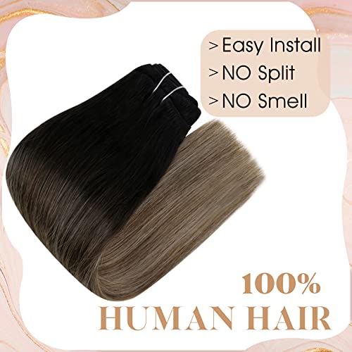 【להציל $10】Easyouth Pack אחד בכריכה תוספות שיער אמיתי, שיער אדם אחד חבילת קליפ האנושית תוספות שיער בצבע