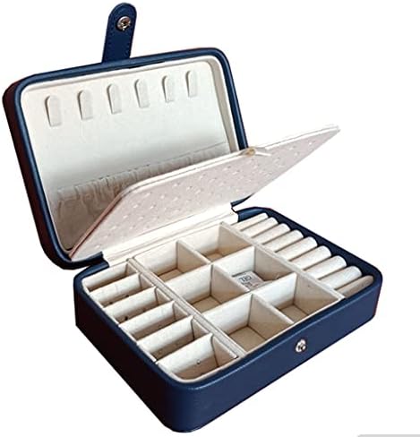 קופסת תכשיטים ניידים של SCDZS עגילים פשוטים טבעת קופסת תכשיטים