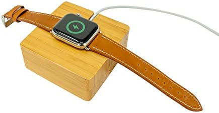 במבוק עץ שולחן טעינת תחנת עבור אפל שעון - עץ טעינת מזח-שידה טעינת תחנת עבור שעון