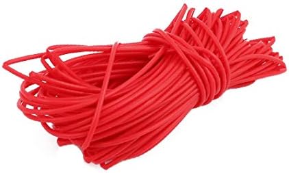 X-DREE 0.96MMX1.26 ממ PTFE עמיד בטמפרטורה גבוהה צינורות אדומים 5 מטרים 16.4ft (tubazione rossa inspante