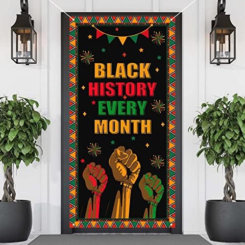 Farmnall History History חודש דלת כיסוי דלת אפרו -אמריקאית מקלטת אפרו -אמריקאית צילום דלת דלת דפוס עיצוב חג חווה