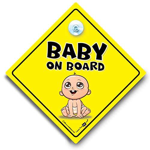 תינוק על סיפון שלט, חמוד צהוב, תינוק על סימן רכב, שלט מכונית כוס יניקה, תינוק על הסיפון, ילדים על סימן רכב, שלט