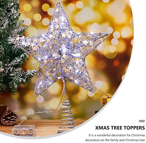 עץ חג המולד של Amosfun Topper Topper Topper Star Toom Toop