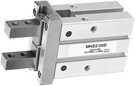 MAXMARTT MHZ2-20D 20 ממ תפס אוויר צילינדר פנאומטי, סגסוגת אלומיניום נשאת תפס אוויר בסגנון מקביל, לבן