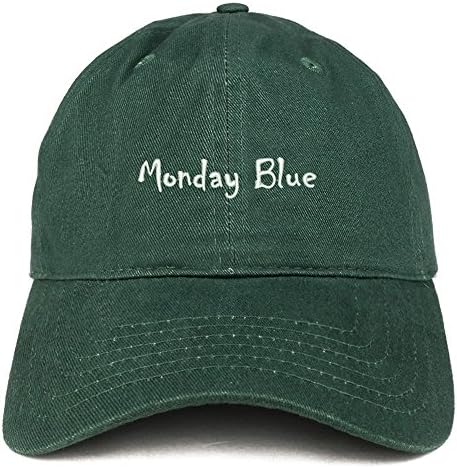 טרנדי הלבשה חנות יום שני כחול רקום רך כותנה אבא כובע