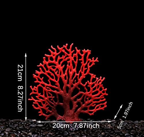 קישוט אלמוגים מלאכותי קישוטי אקווריום שרף ענפי אלמוגים שופטים זרדים דגים עיצוב אקווריום צמחים דקורטיביים צמחים