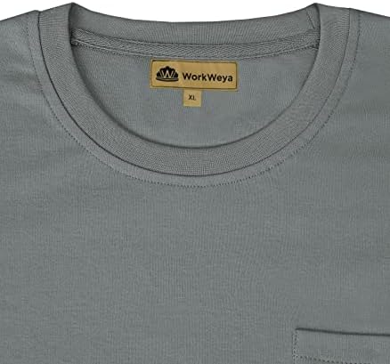 WorkWeya Fr חולצות Fr 6.5oz משקל קל משקל ארוך עמיד בפני חולצת טריקו NFPA 2112/Cat2