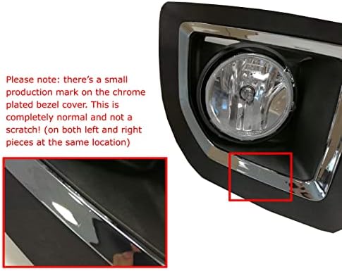IJDMTOY LED תרמיל אור ערפל אור ערפל תואמות לשנת 2015-19 GMC SIERRA 2500 3500 HD, כוללות 20 וולט קוביות
