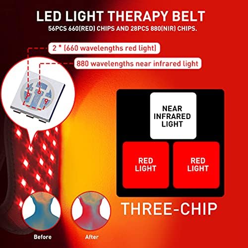 מכשיר לטיפול באור אדום לכאבי צוואר, שימוש ביתי לביש, שימוש באור אינפרא אדום, כרית צוואר לטיפול בהקלה על כאבים,