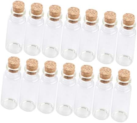 מיכל חטיפים של קאבילוק 20 יחידות 40 מל פקק פקק בקבוקי זכוכית ברורים מאחל ניידים בקבוק פרח פרח צנצנות