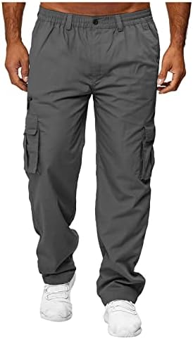 מכנסי מטען של Thwei Mens Jogger Jogger Multi Pocket
